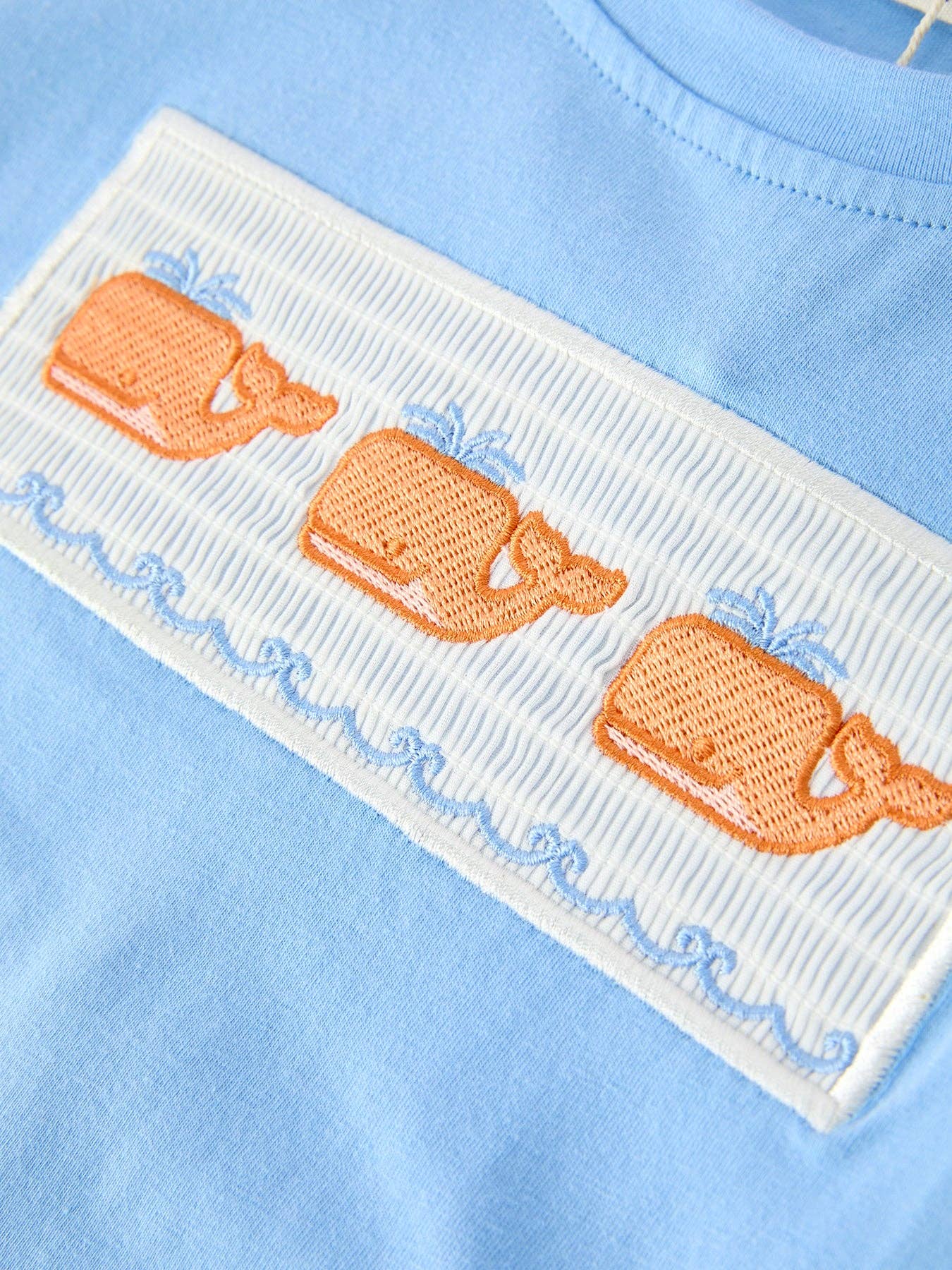 Summer Whale Embroidery Boys Set T Shirt Plaid Shorts Outfit Rylee Faith Designs