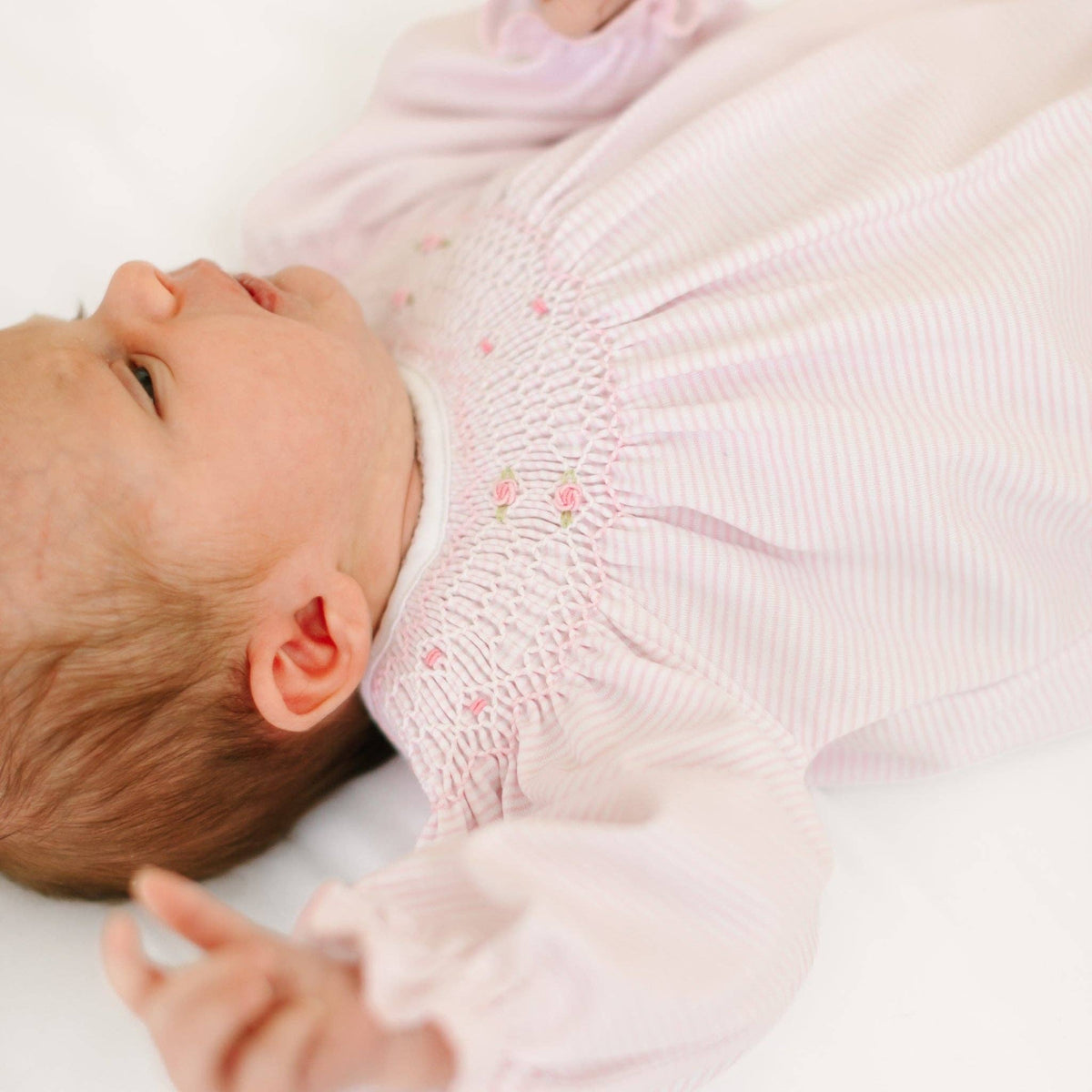 Anna Bishop Footie - Pink Magnolia Baby