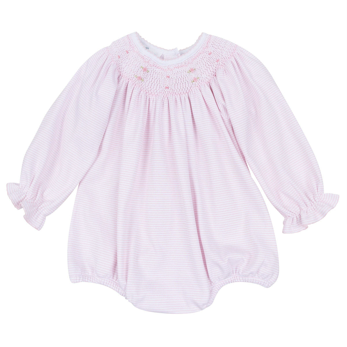 Anna Bishop Long Sleeve Bubble - Pink Magnolia Baby