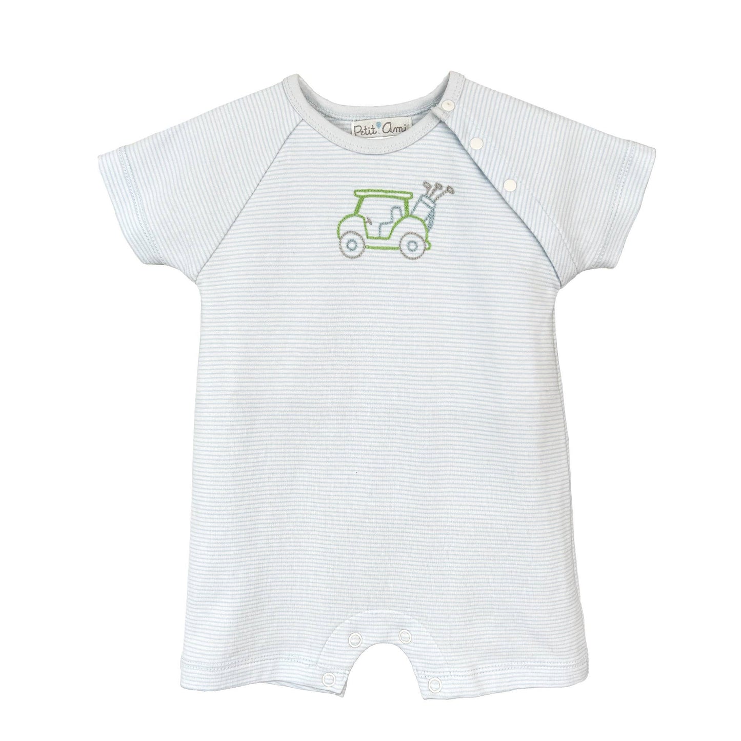 Golf Embroidered Knit Romper Petit Ami & Zubels