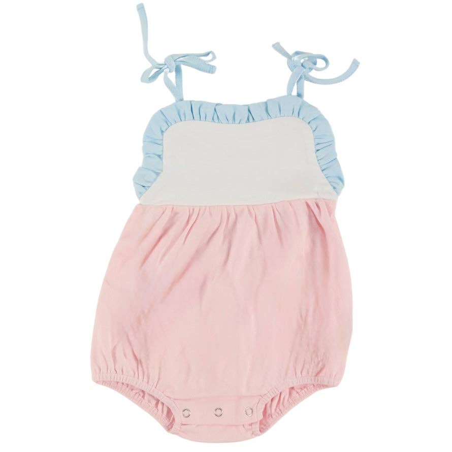 Girls Knit Tie Sunsuit Love That Cotton