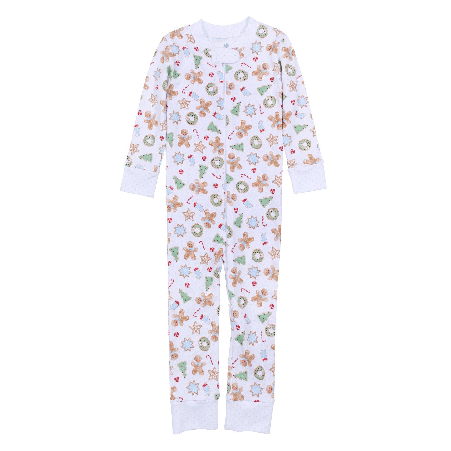 Frosted Wonderland Zip Pajamas - Light Blue Magnolia Baby
