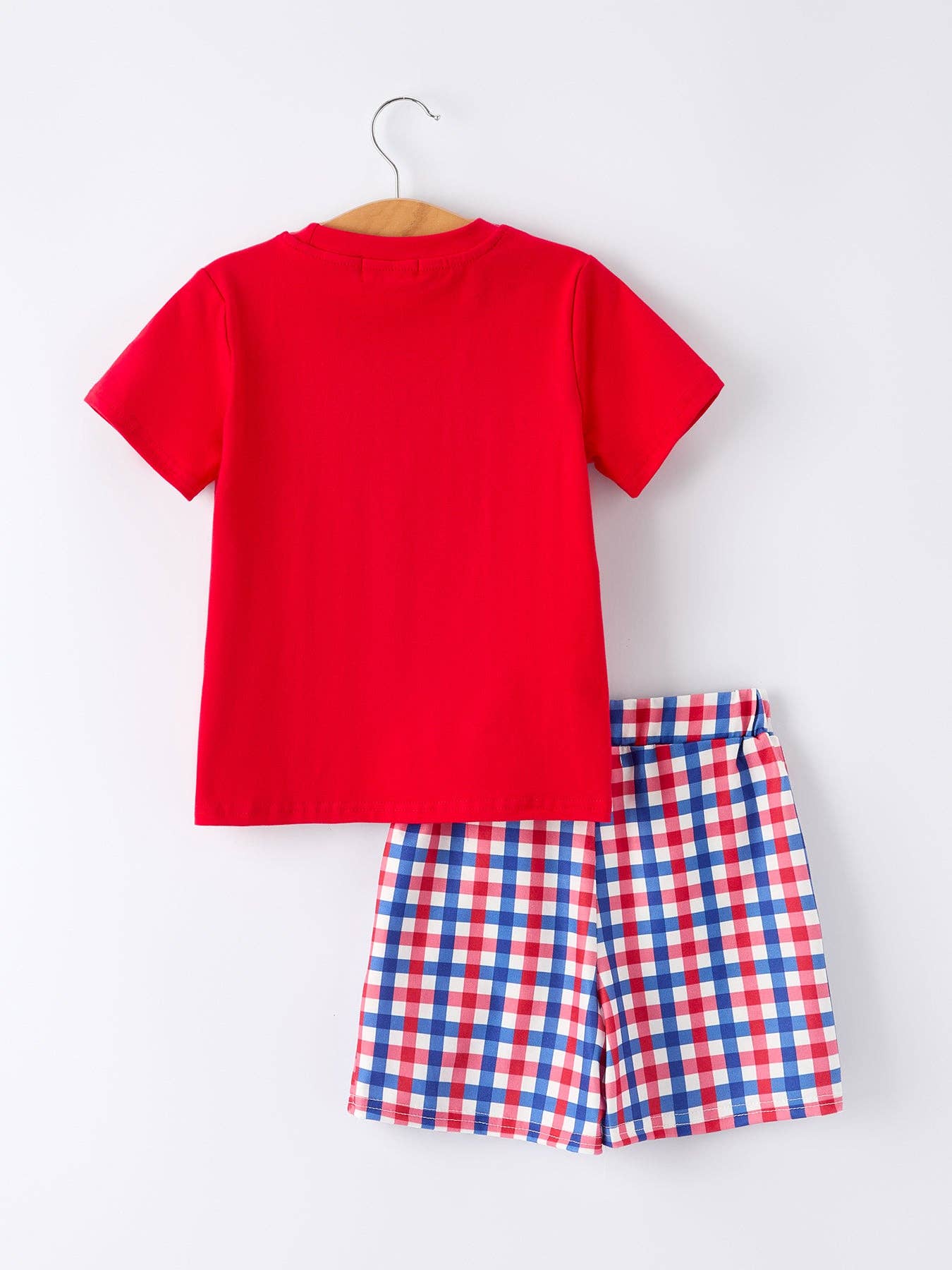Boys 4th of July Plaid Flag Set Rylee Faith Designs