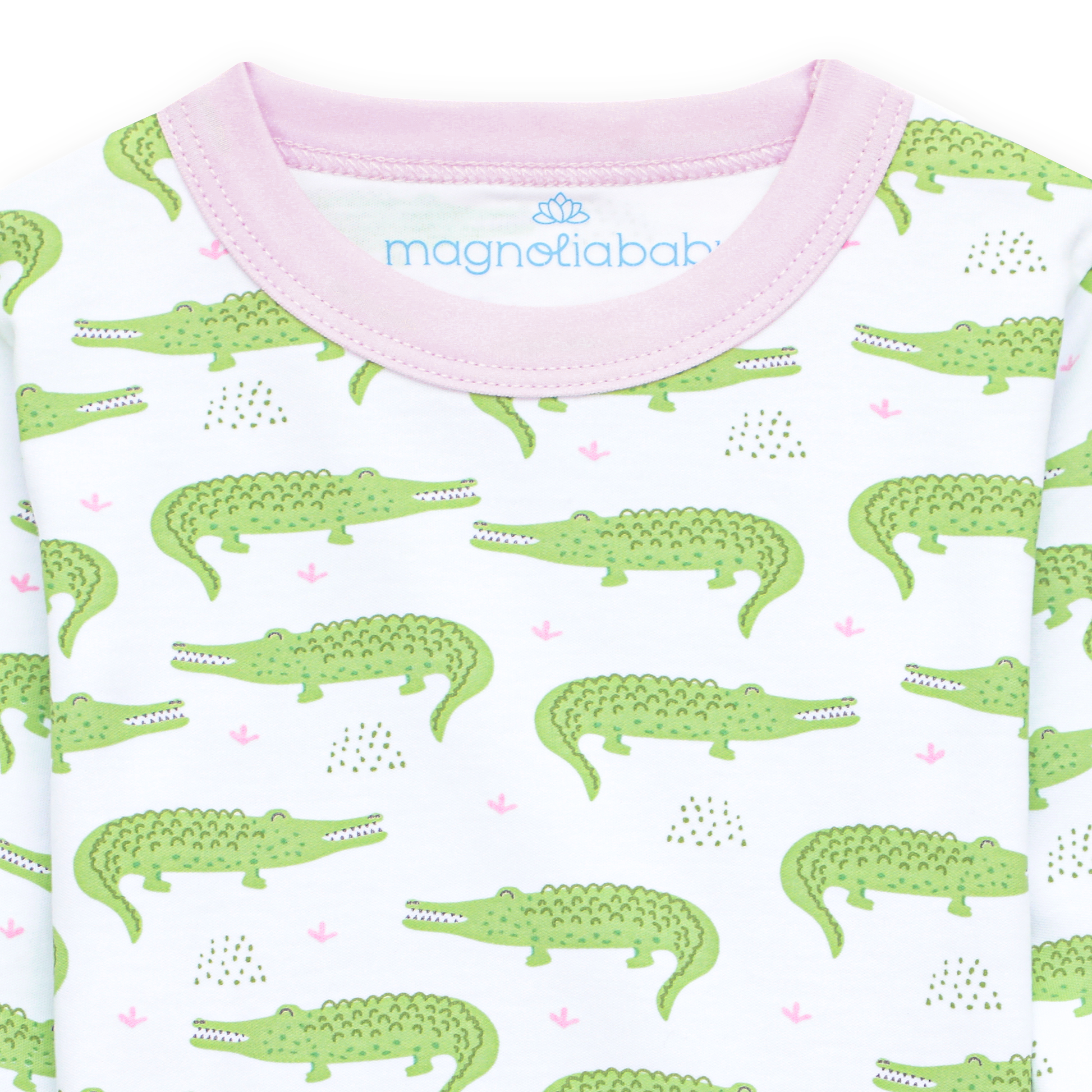 Bayou Baby Long Pajamas - Pink Magnolia Baby