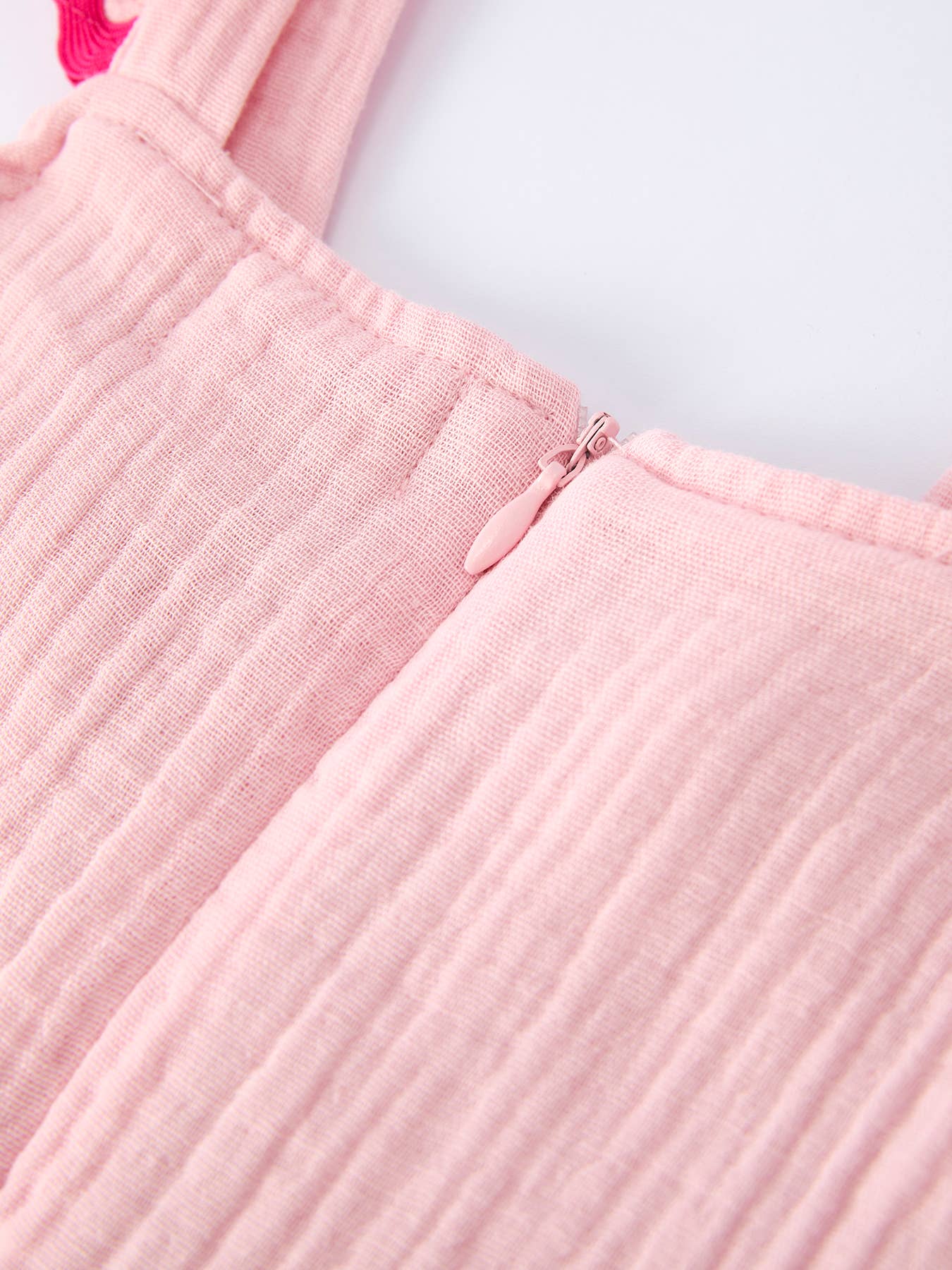 Summer Pink Girls Ruffle Trim Dress Rylee Faith Designs