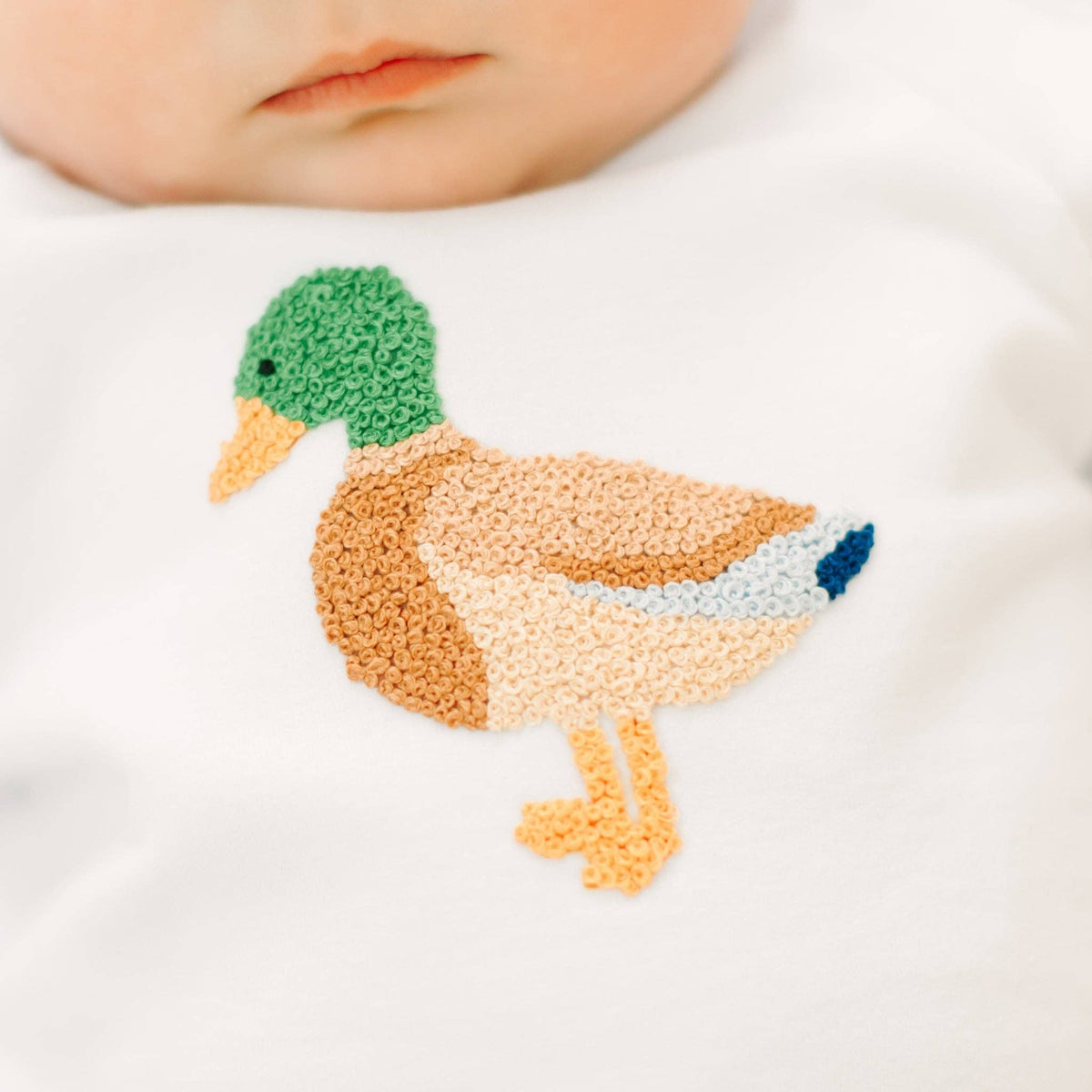 Mallard Moments Hand-Embroidered Sweatshirt Magnolia Baby
