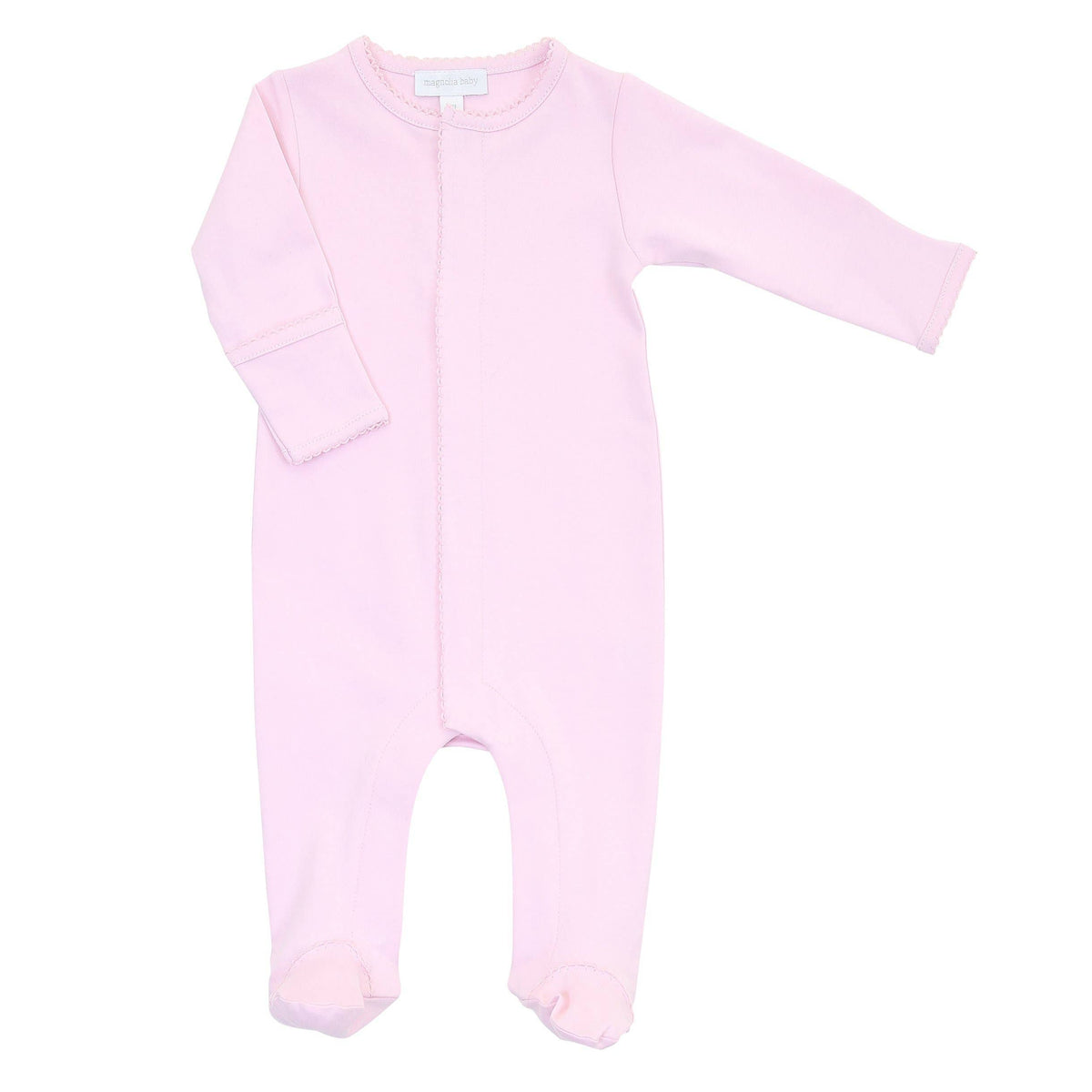 Essentials Solid Pink Footie Magnolia Baby