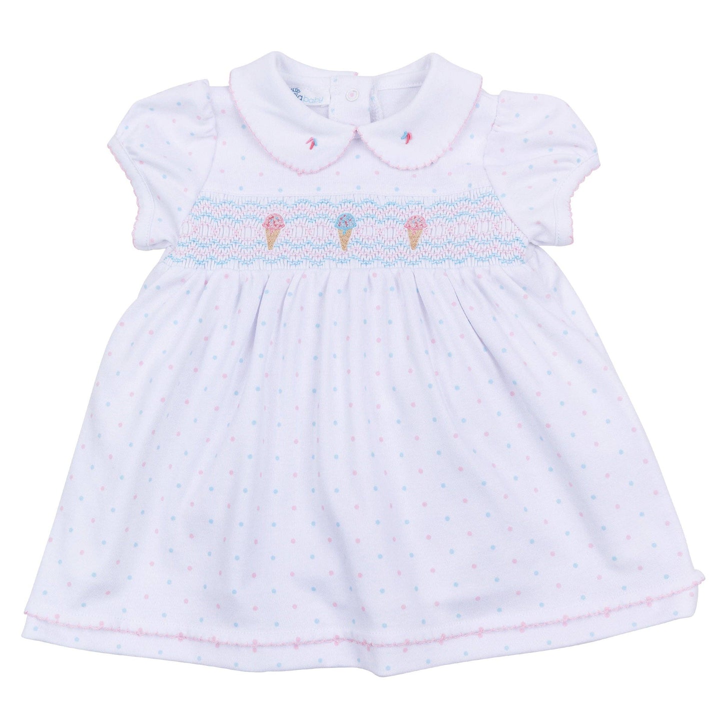 Ice Cream Classics Smocked Collared Dress Magnolia Baby