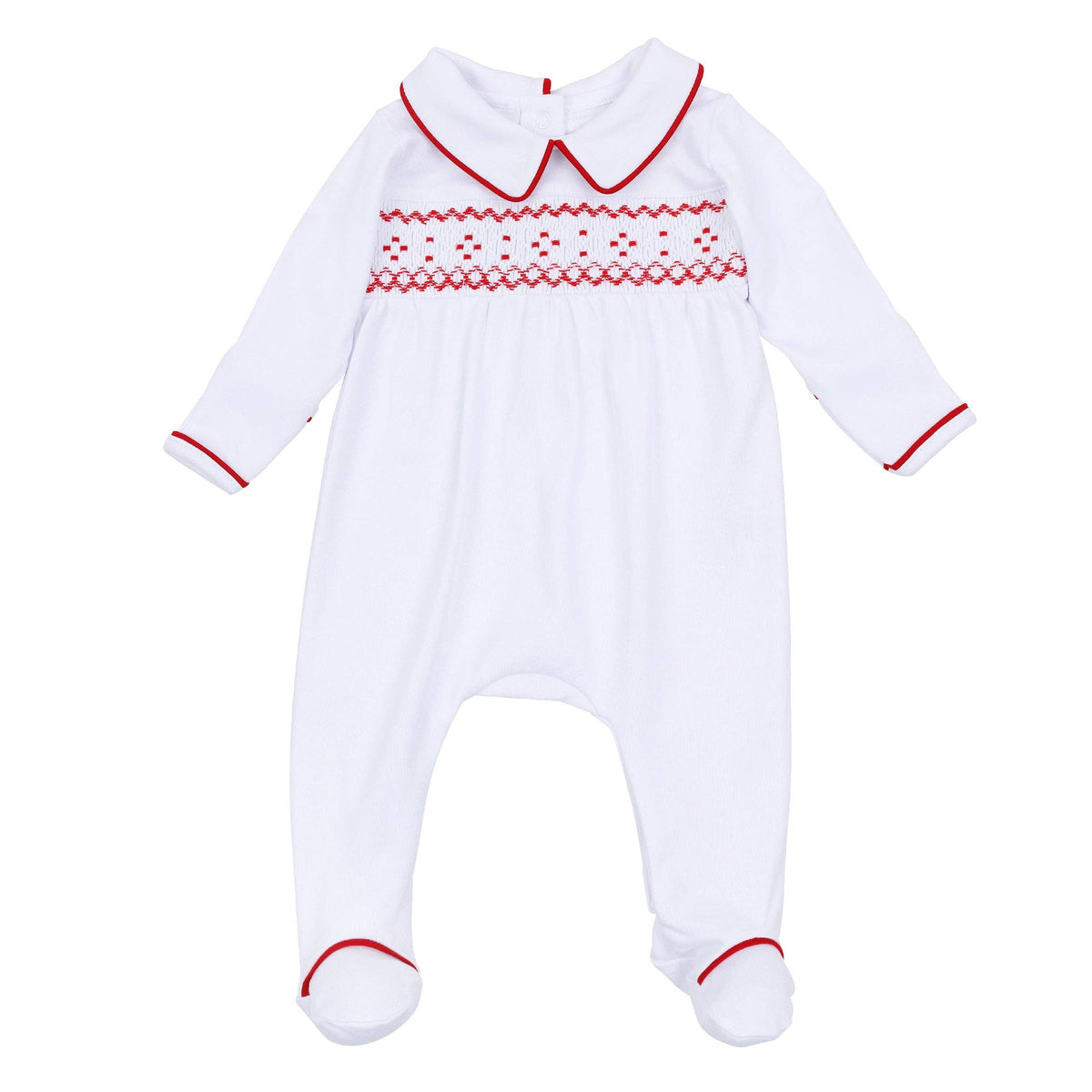 Henry Smocked Boy Footie Magnolia Baby