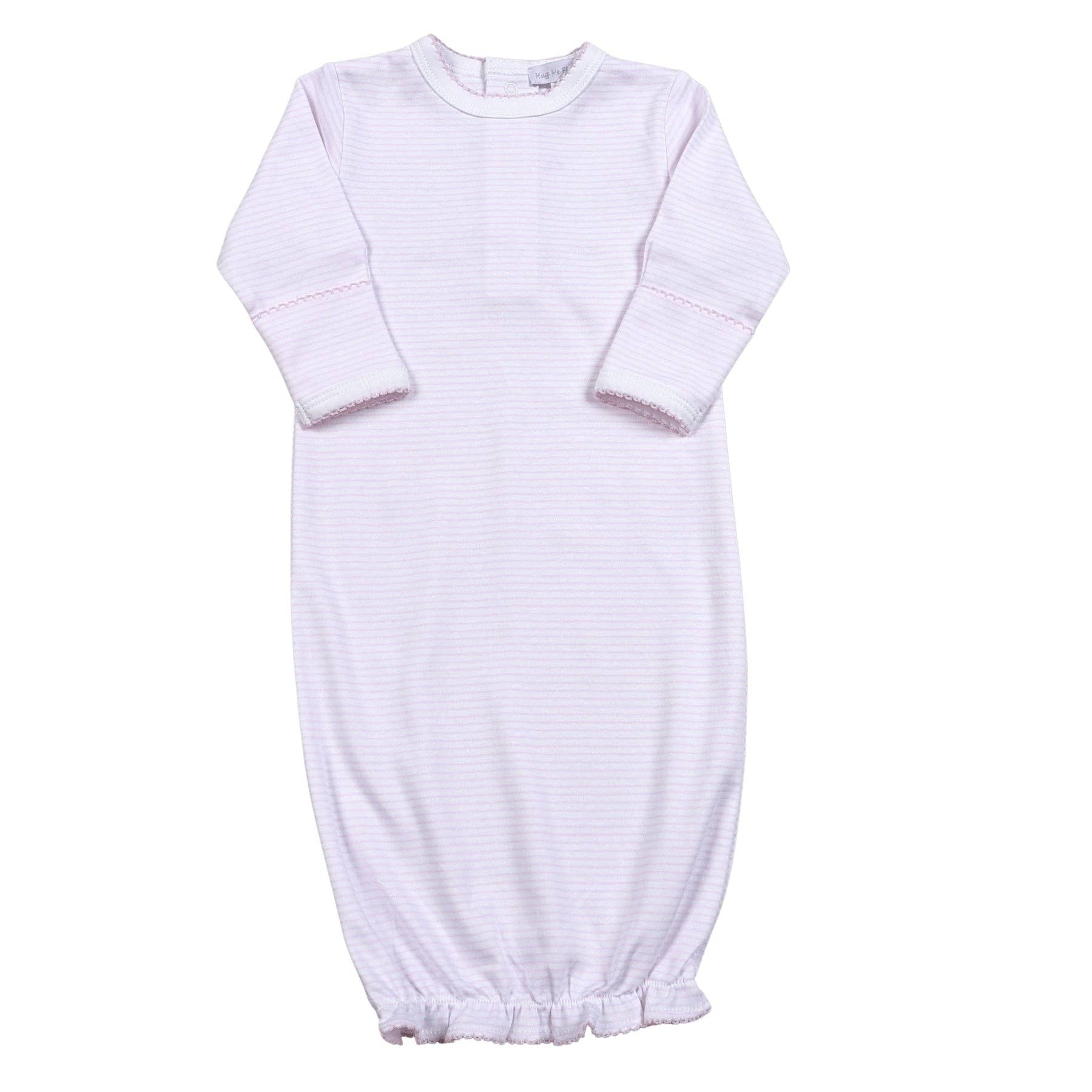 PST-219 PINK STRIPES  PIMA GOWN Hug Me First