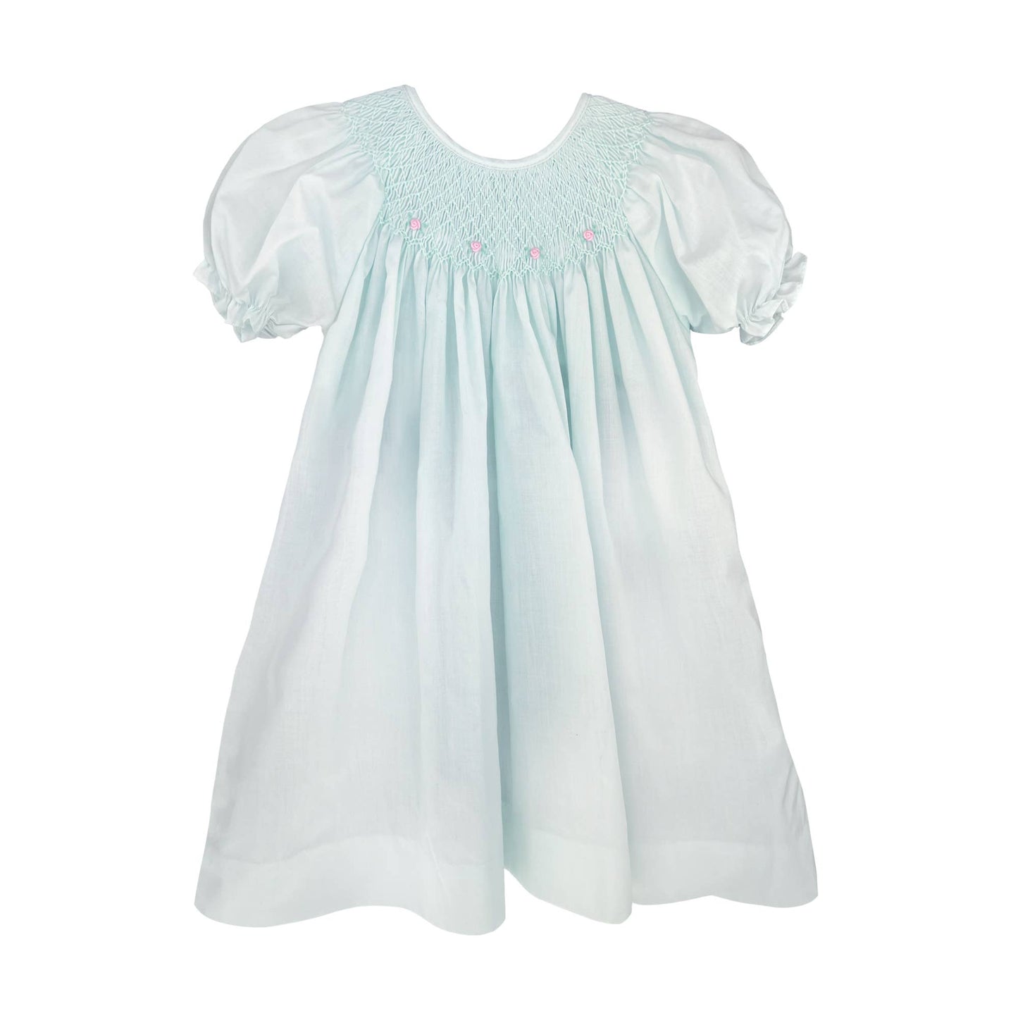 Smocked Daygown with Raglan Embroidery Petit Ami & Zubels