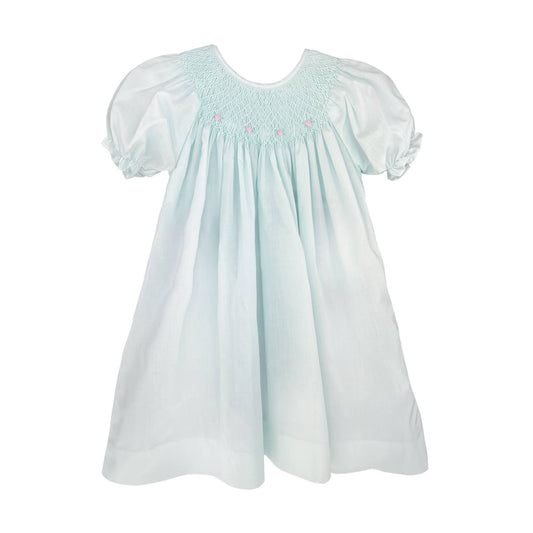 Smocked Daygown with Raglan Embroidery Petit Ami & Zubels