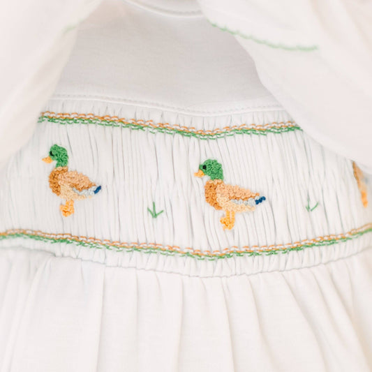 Mallard Moments Smocked Footie Magnolia Baby