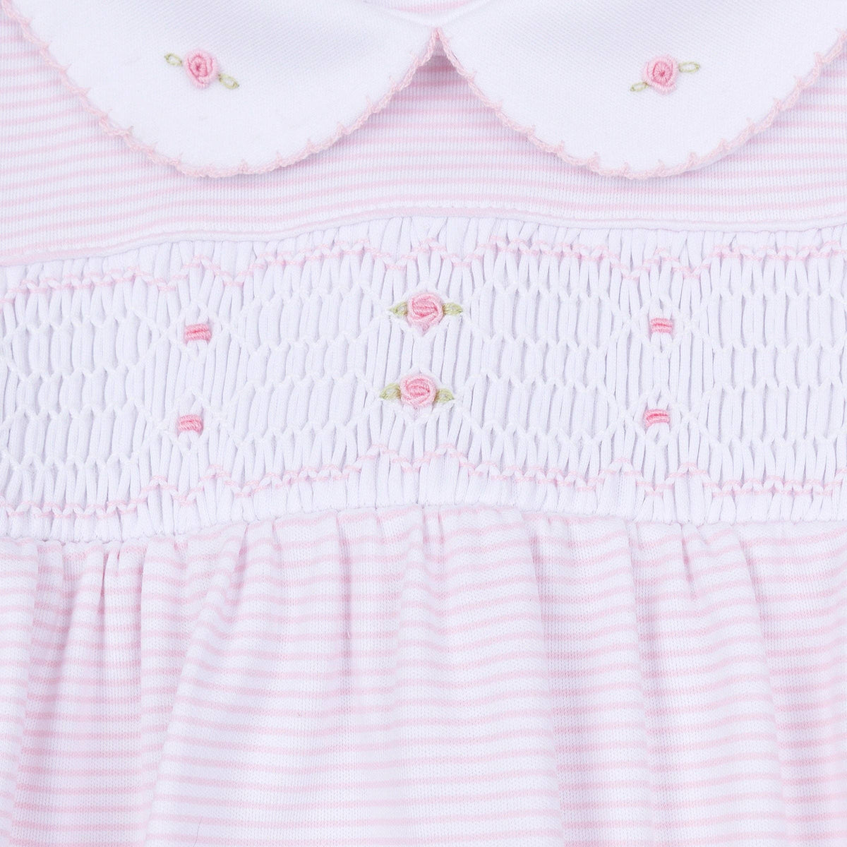 Anna Smocked Gown - Pink Magnolia Baby
