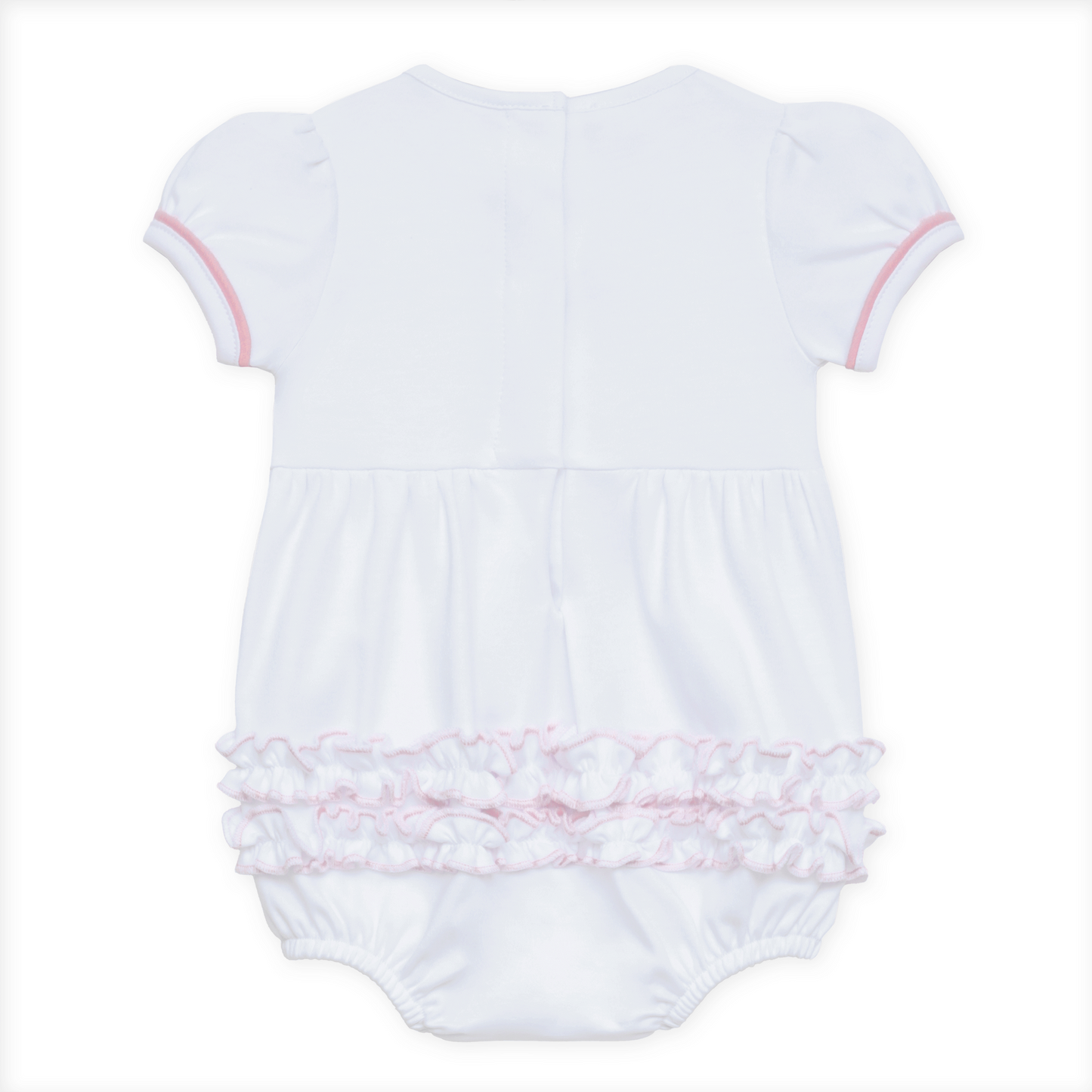 Little Crawlers Embroidered Ruffle Bubble Magnolia Baby