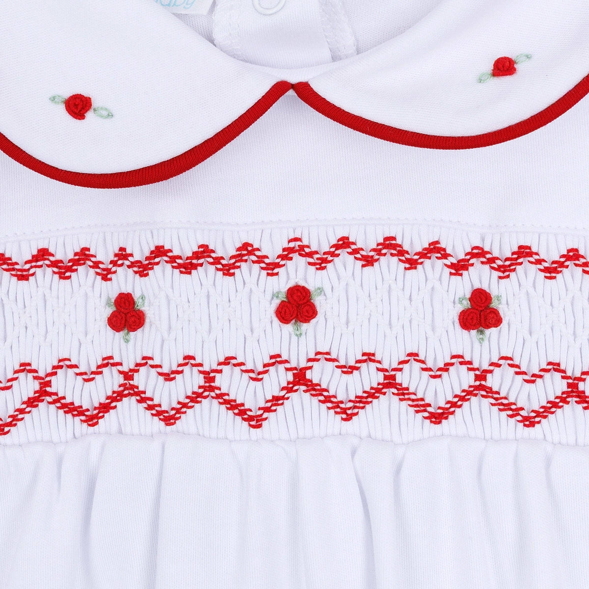 Holly Smocked Footie Magnolia Baby