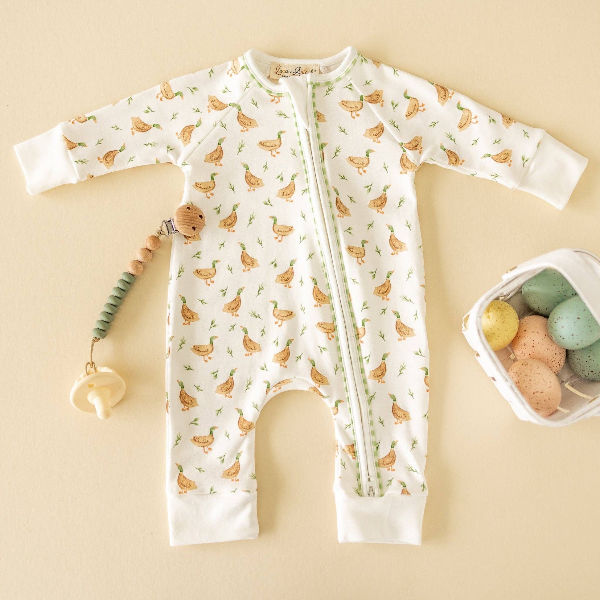 Meadowland Mallards Zip Playsuit Magnolia Baby