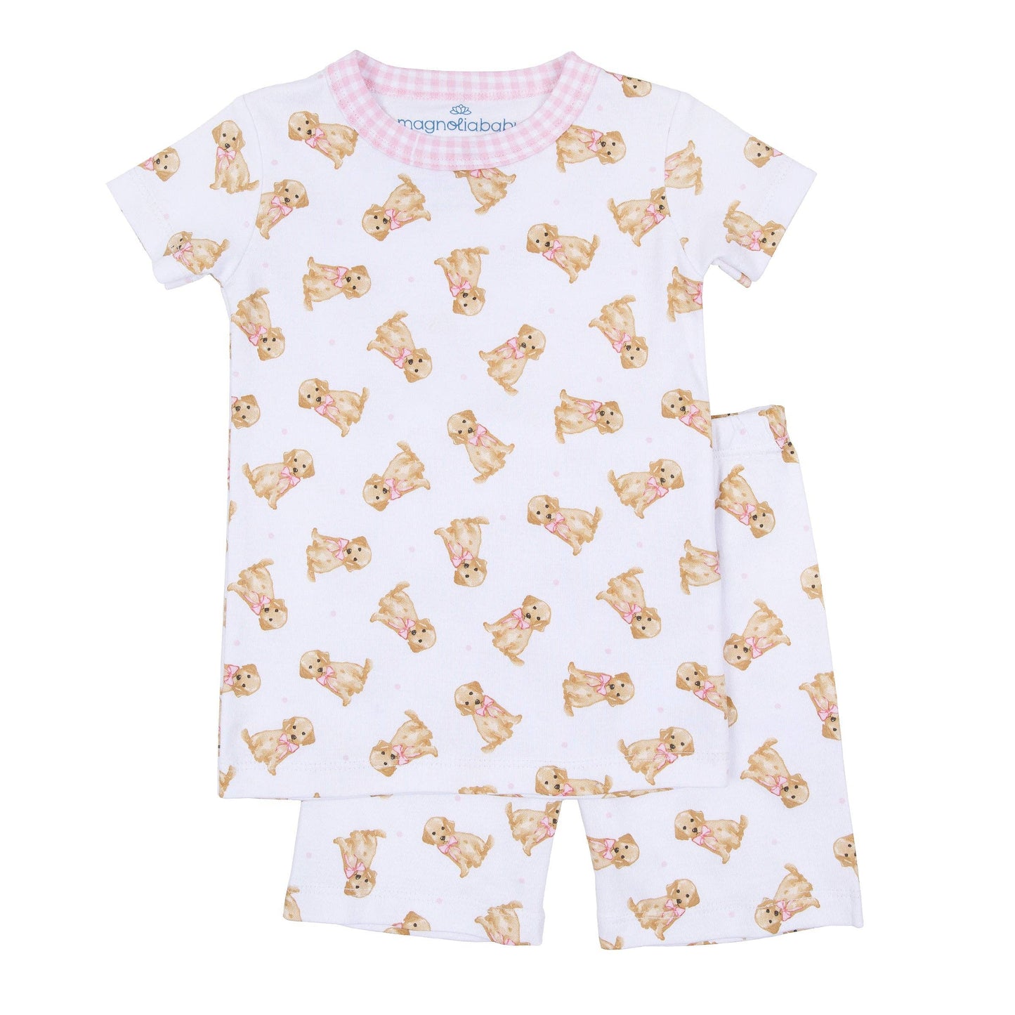 Sweet Golden Short Pajamas - Pink Magnolia Baby