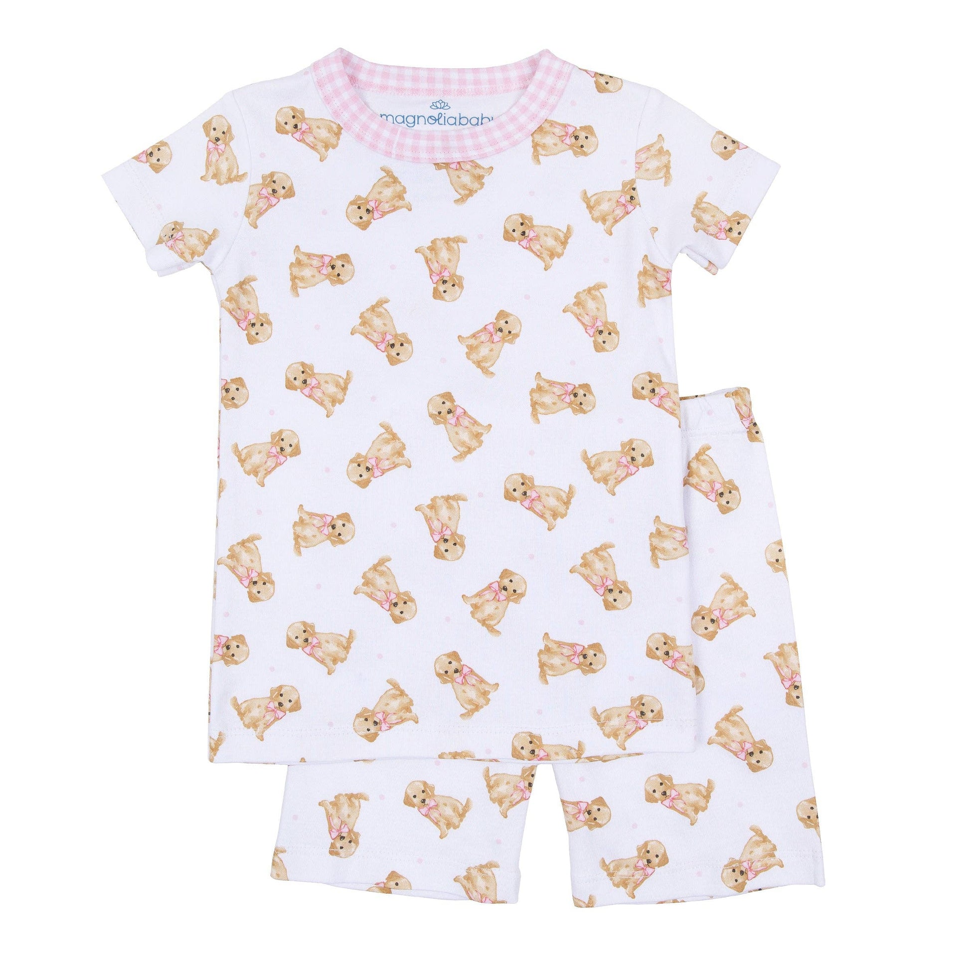 Sweet Golden Short Pajamas - Pink Magnolia Baby