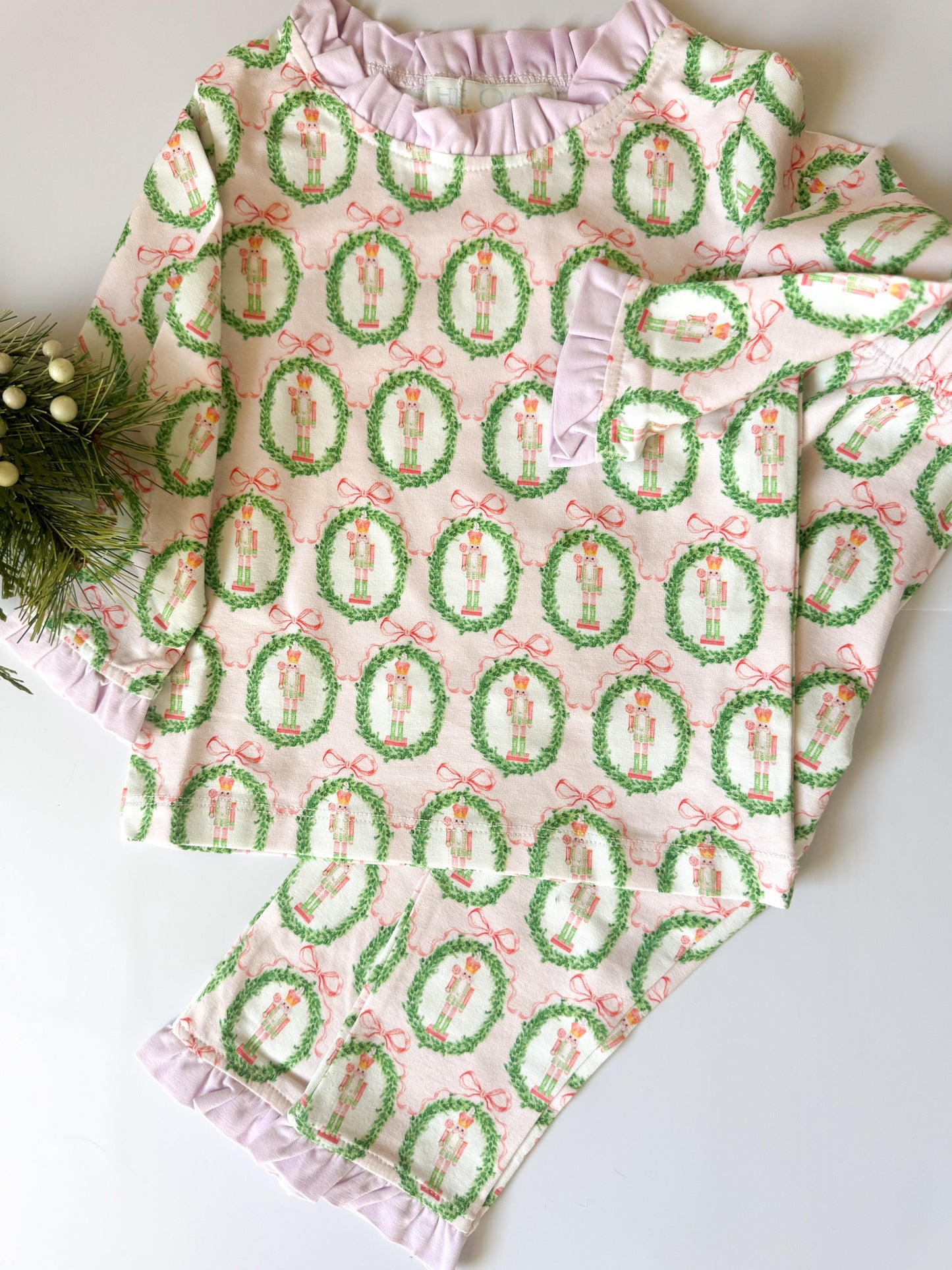 Sugarplum Wreath Lounge Set The Oaks Apparel Company
