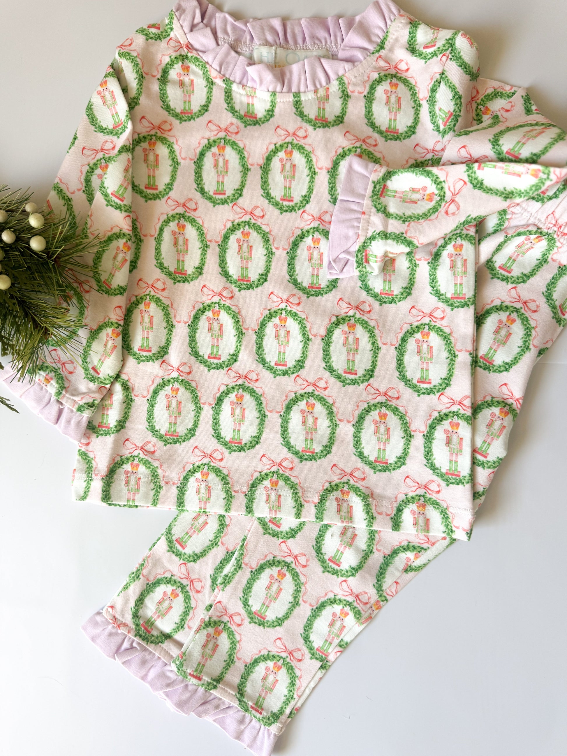 Sugarplum Wreath Lounge Set The Oaks Apparel Company