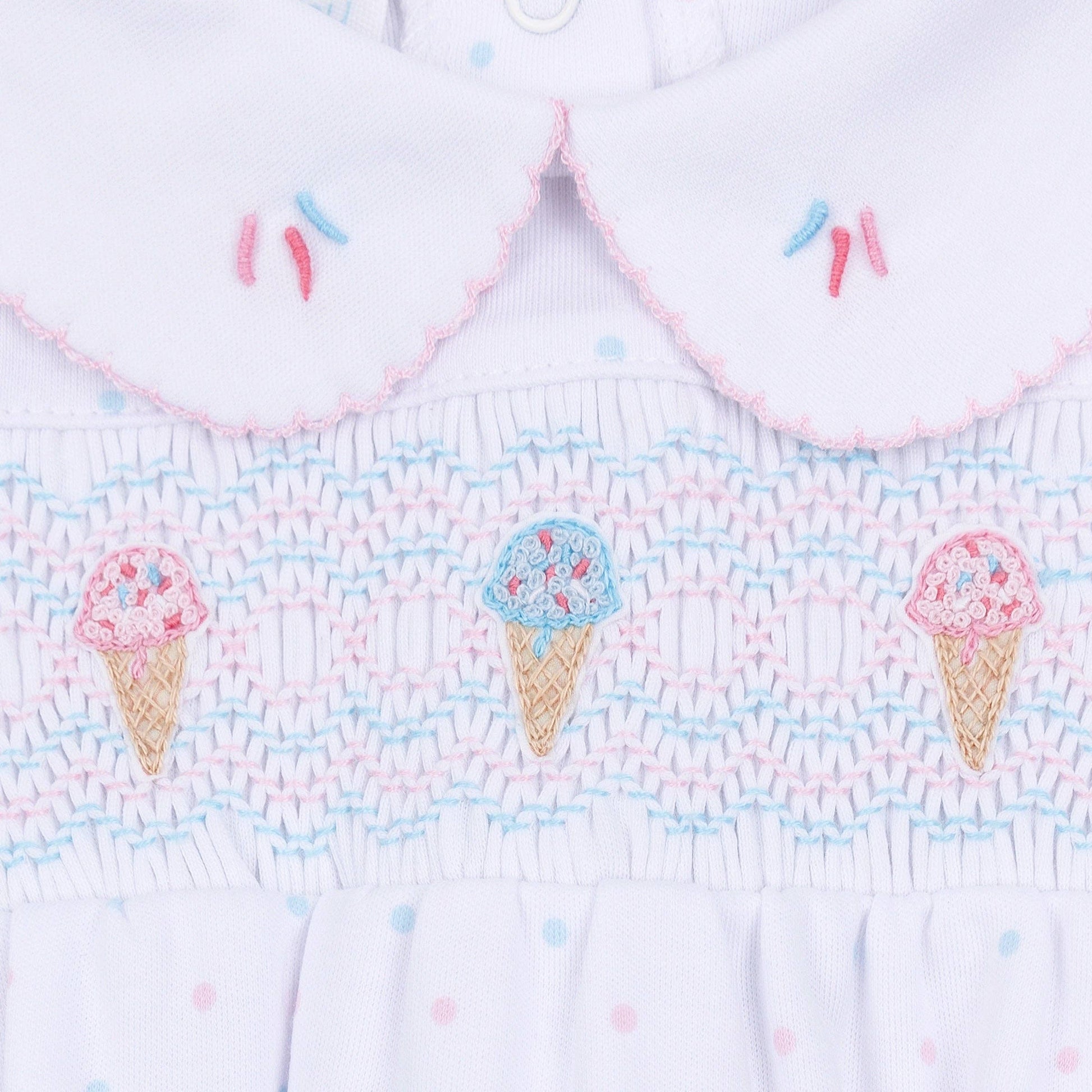 Ice Cream Classics Smocked Collared Dress Magnolia Baby