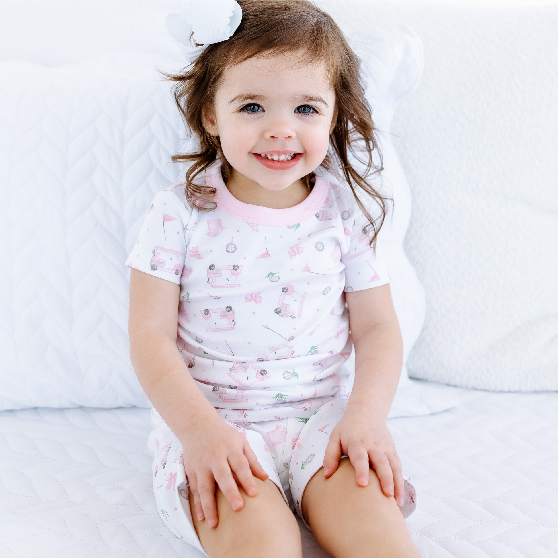 Little Golfer Short Pajamas - Pink Magnolia Baby