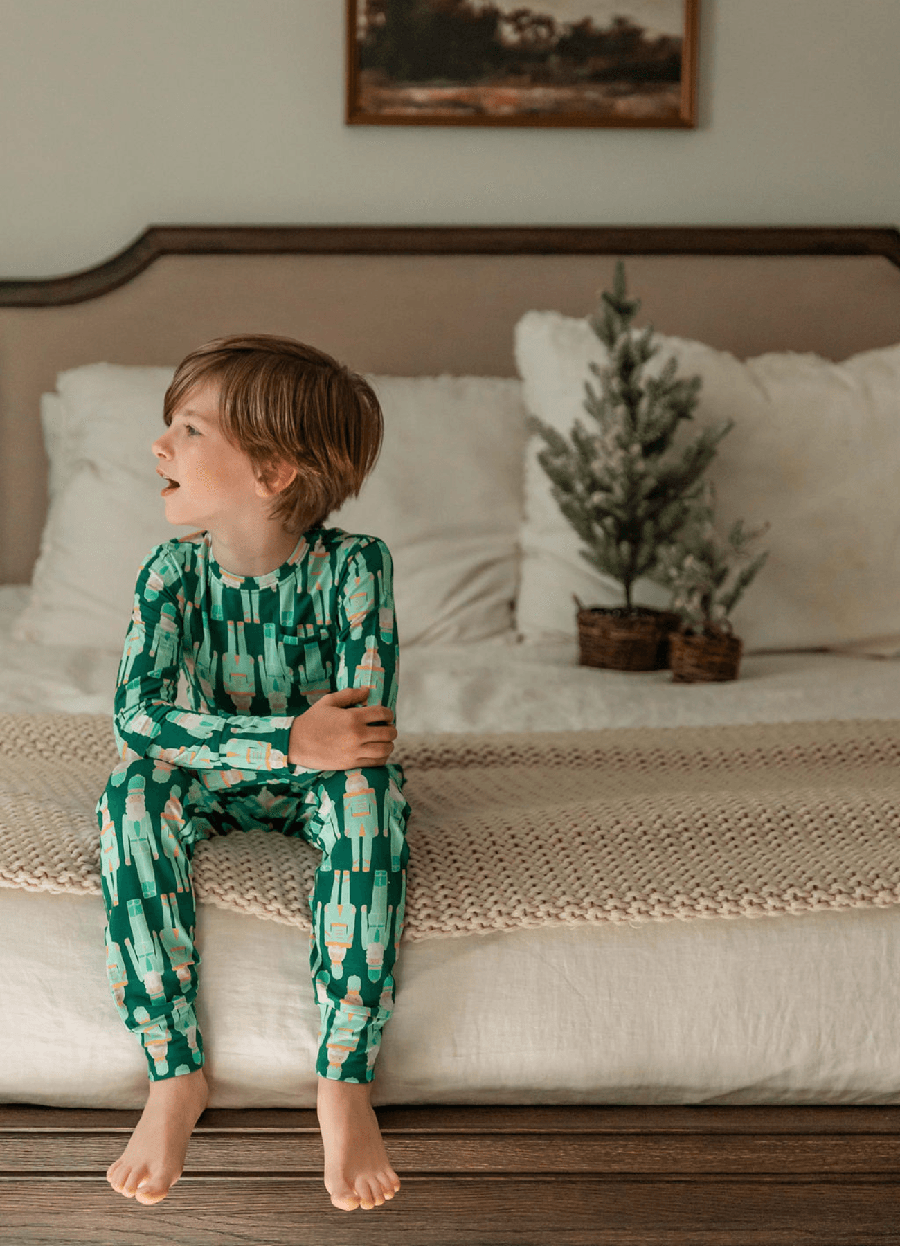 Green Nutcrackers Two Piece Set PB & Grape