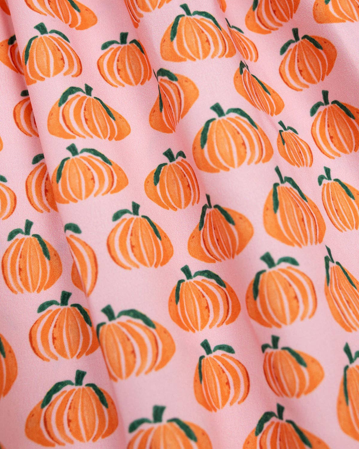 Pumpkin Spice Print Pink Bubble Smockingbird