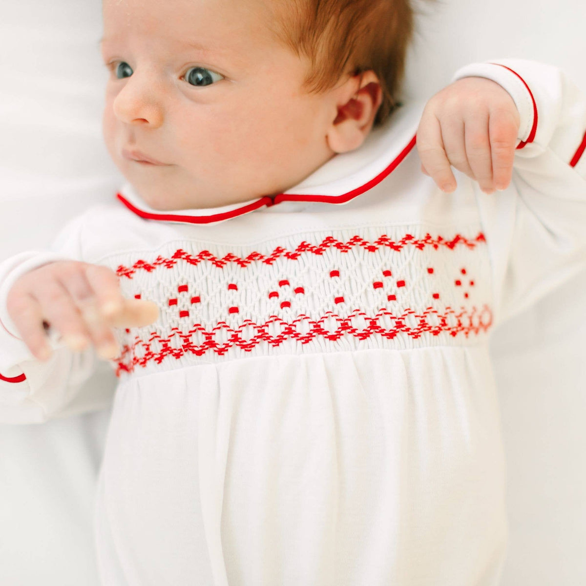 Henry Smocked Boy Footie Magnolia Baby