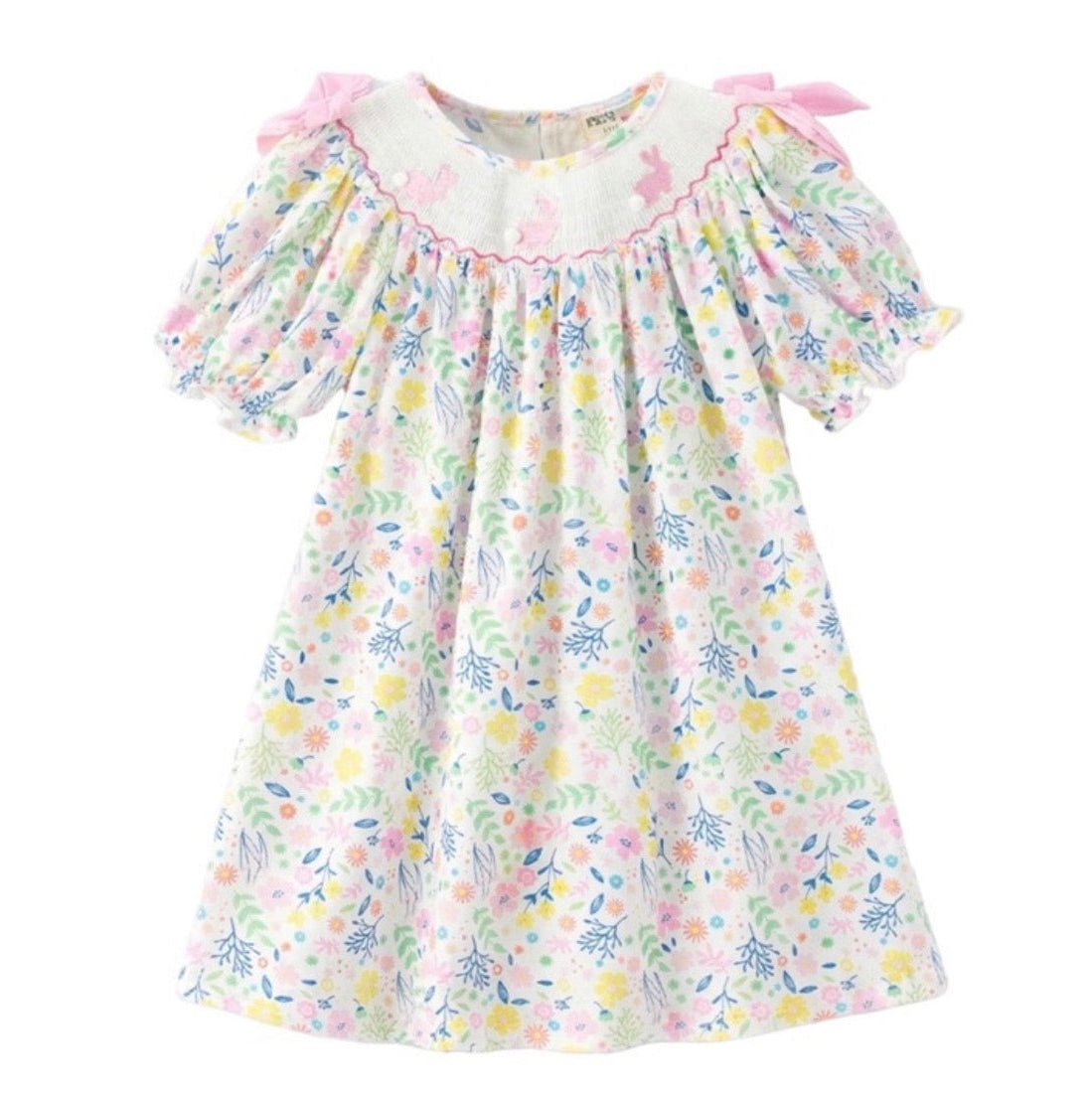 Toddler girls Easter Pastel bunny dress Charleston 