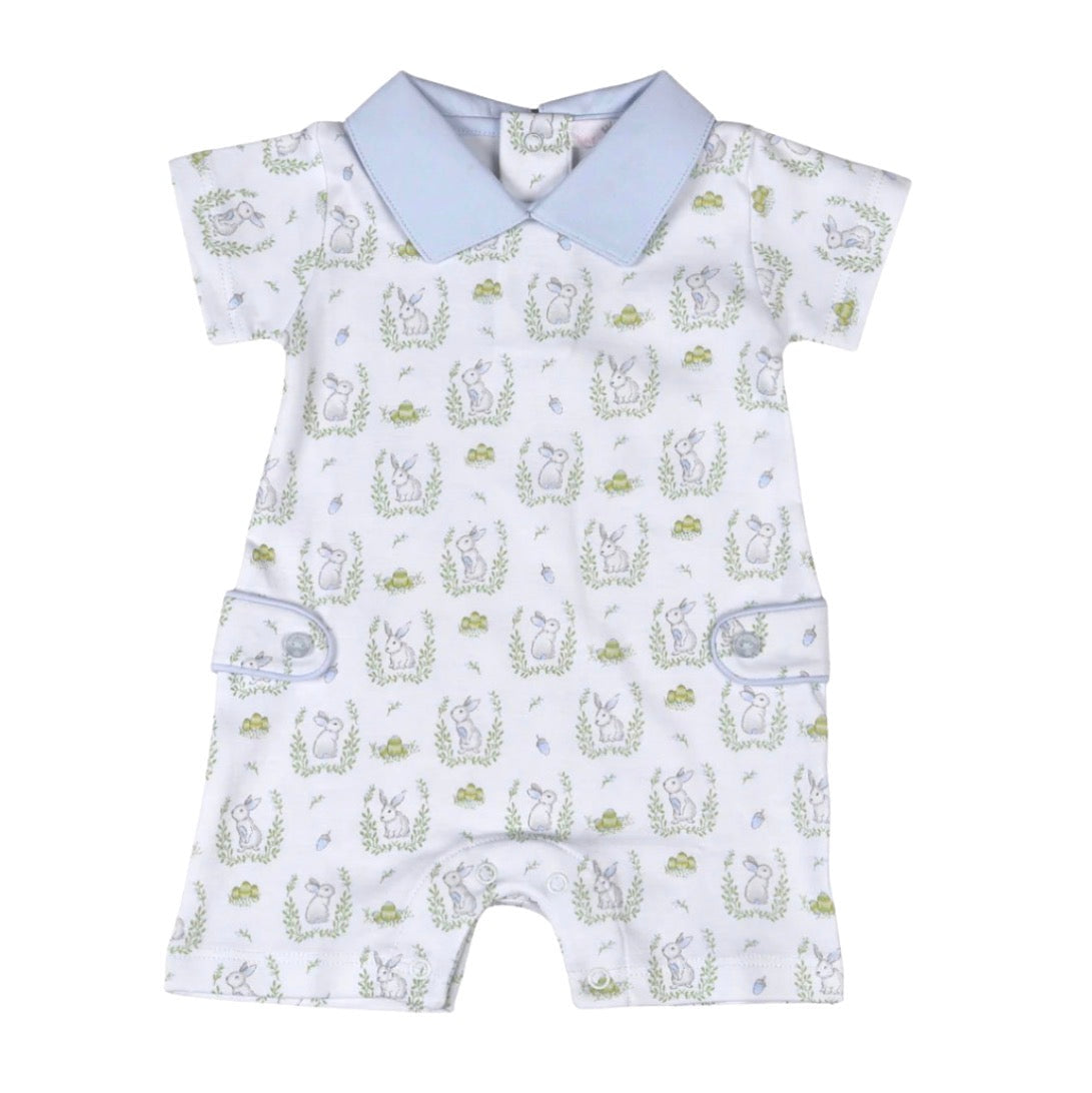 Peter Bunny Collared Pima Romper Lowcountry Littlewear