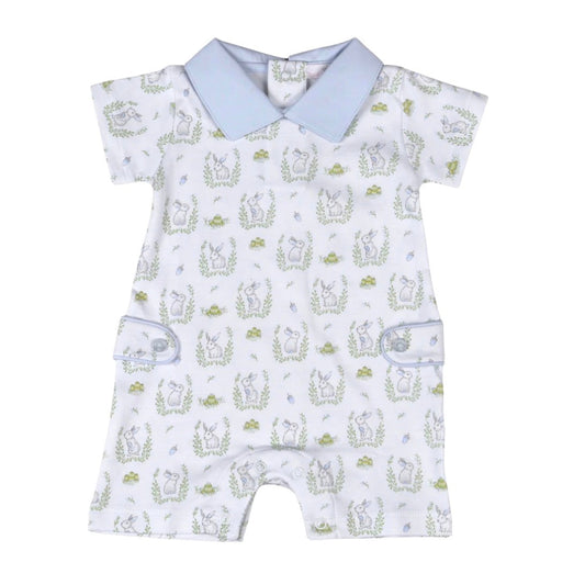 Peter Bunny Collared Pima Romper Lowcountry Littlewear