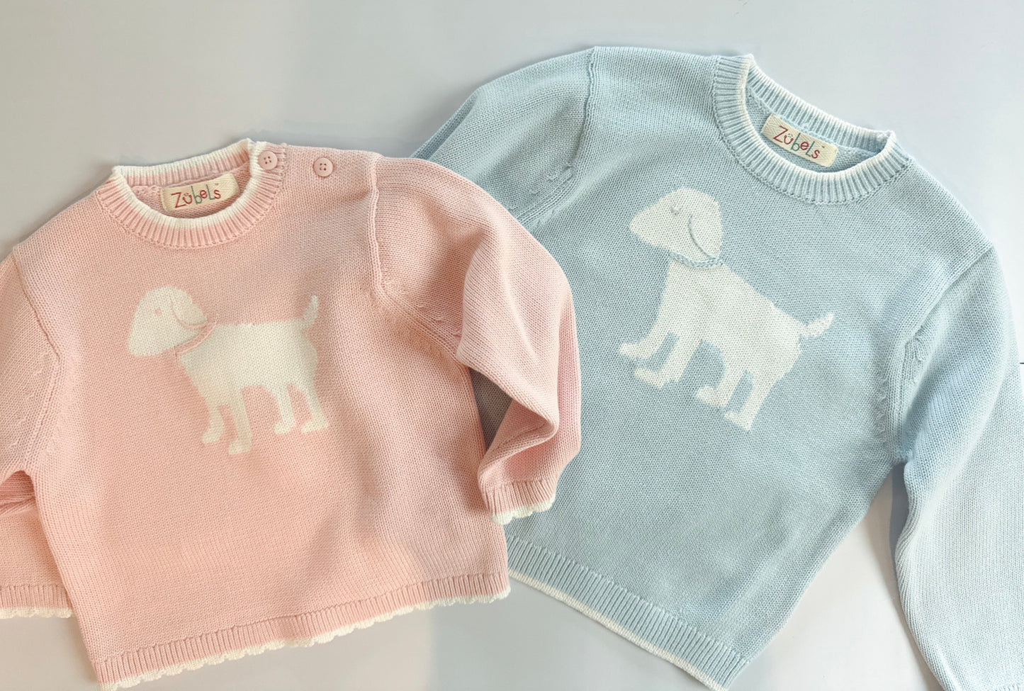 Dog Knit Sweater in Pink Petit Ami & Zubels
