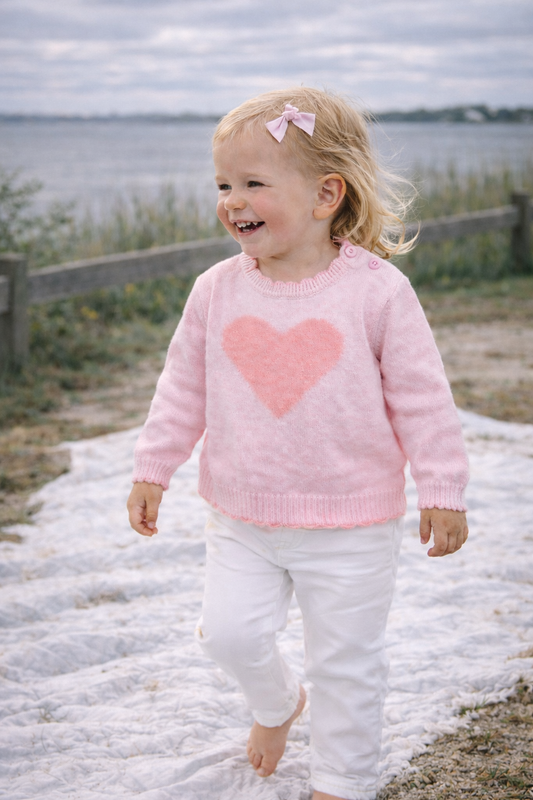 Heart Aflutter Knit Sweater Petit Ami & Zubels