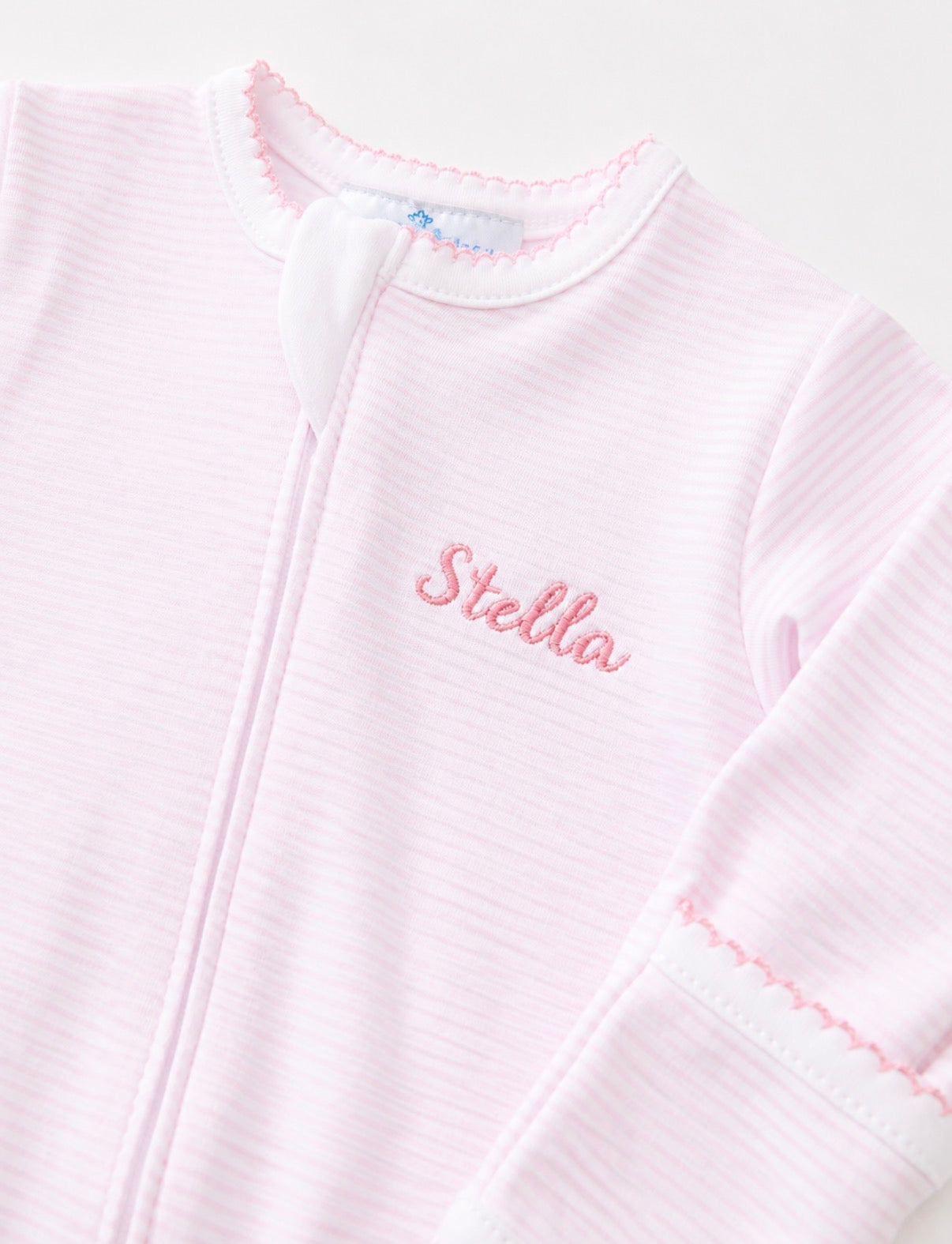 Mini Stripes Pajamas Footie - Pink Magnolia Baby