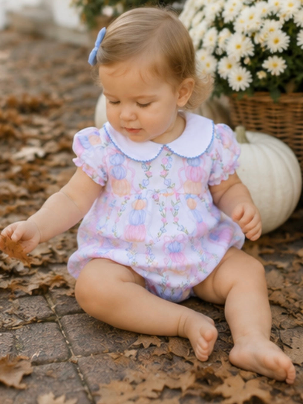 Mary Pumpkin Trellis Bubble The Oaks Apparel Company