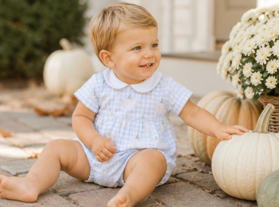 Hank Pumpkin Patch Plaid Bubble The Oaks Apparel Company