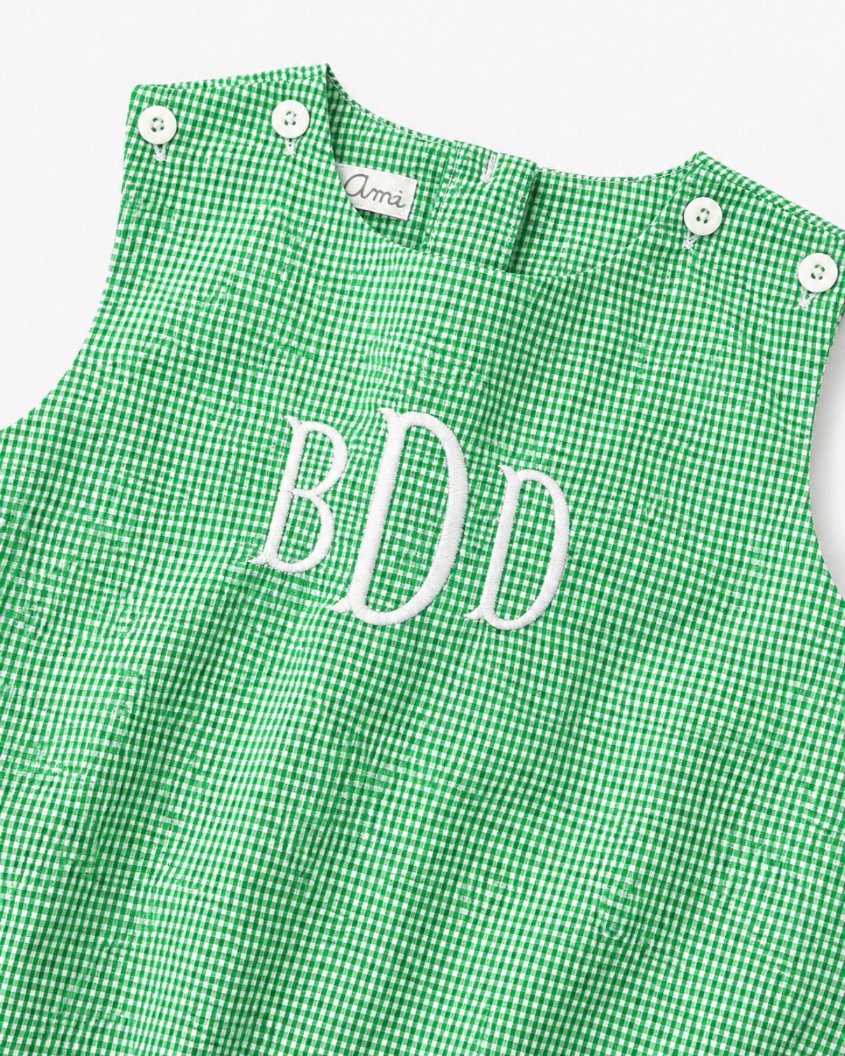 Green Gingham Bubble Petit Ami & Zubels