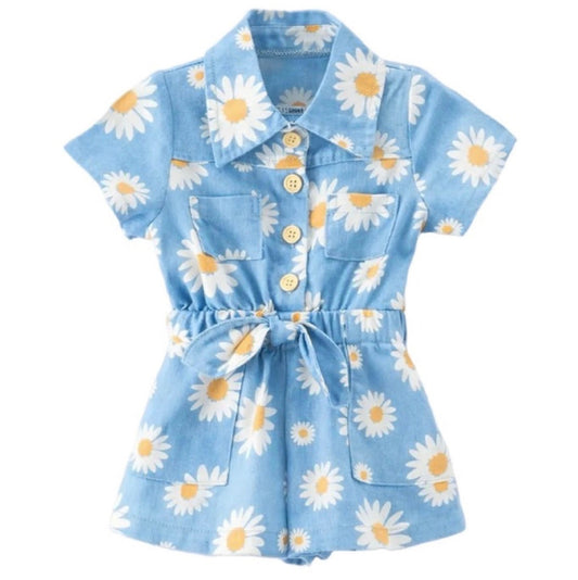 Poppy Blue Jumpsuit Rylee Faith Designs