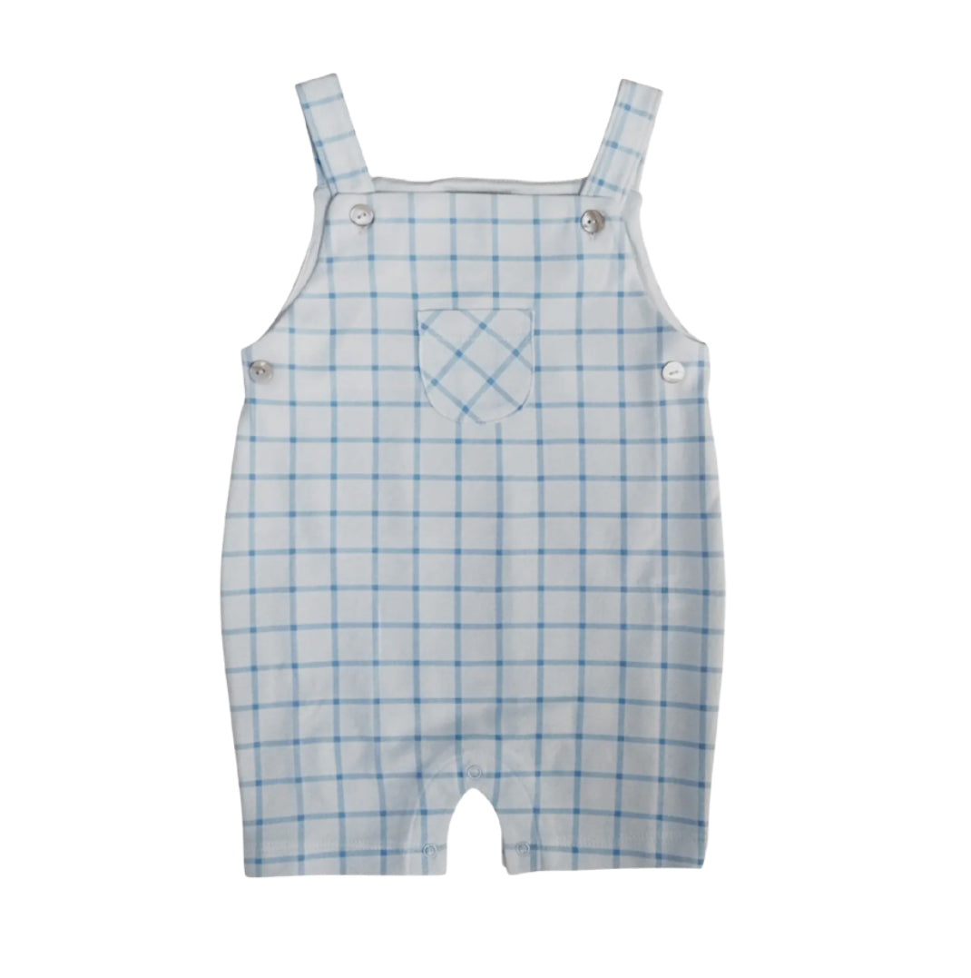 Blue Windowpane Overall