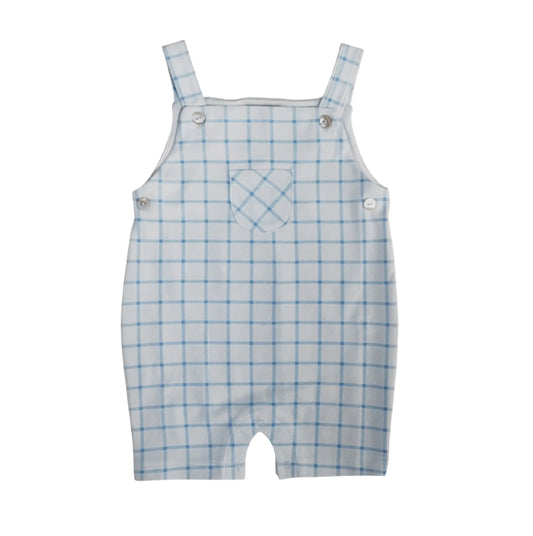 Blue Windowpane Overall