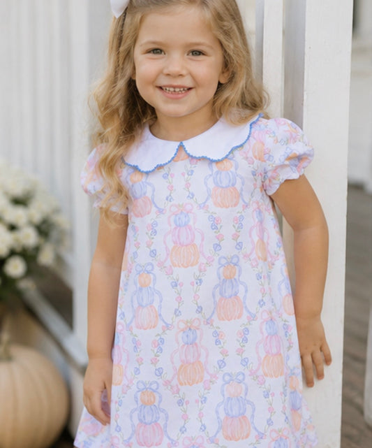 Presley Pumpkin Trellis Dress The Oaks Apparel Company