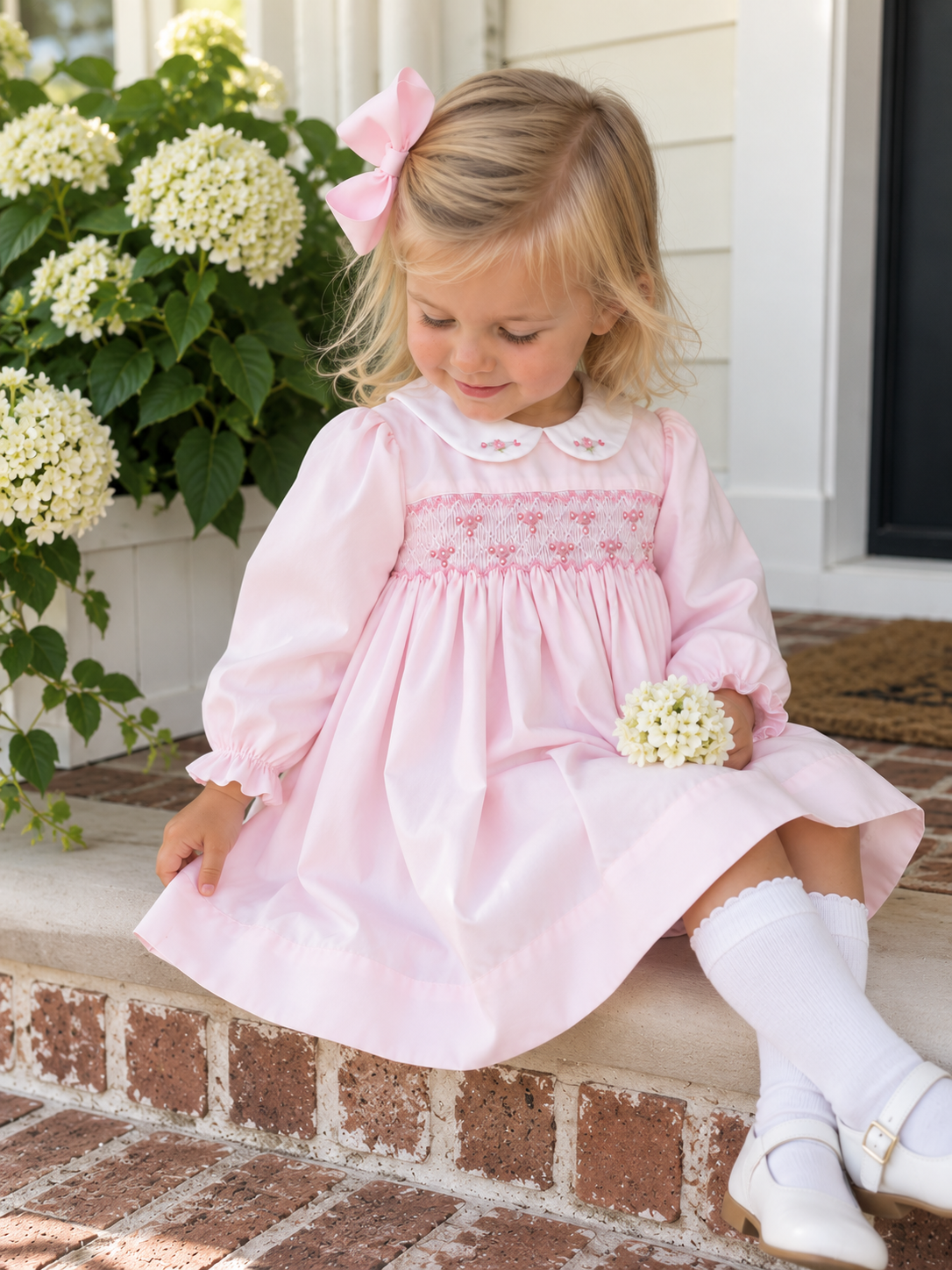 Mary Kate Smocked Dress Petit Ami & Zubels
