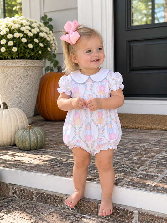 Mary Pumpkin Trellis Bubble The Oaks Apparel Company