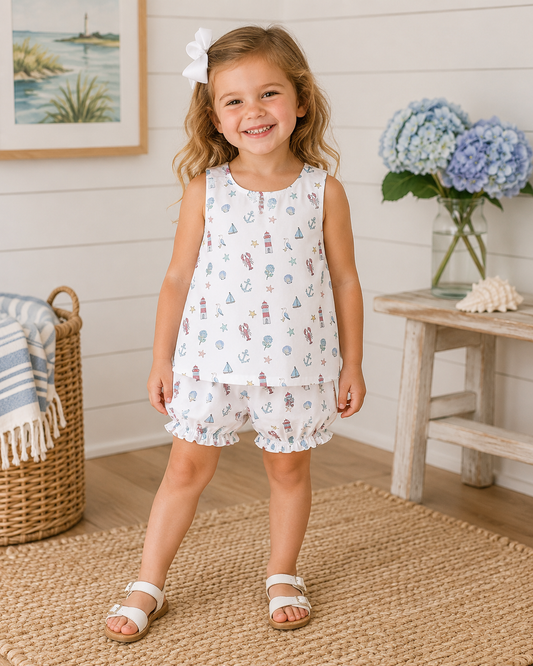 Nantucket Bloomer Set City Beautiful Childrens Boutique