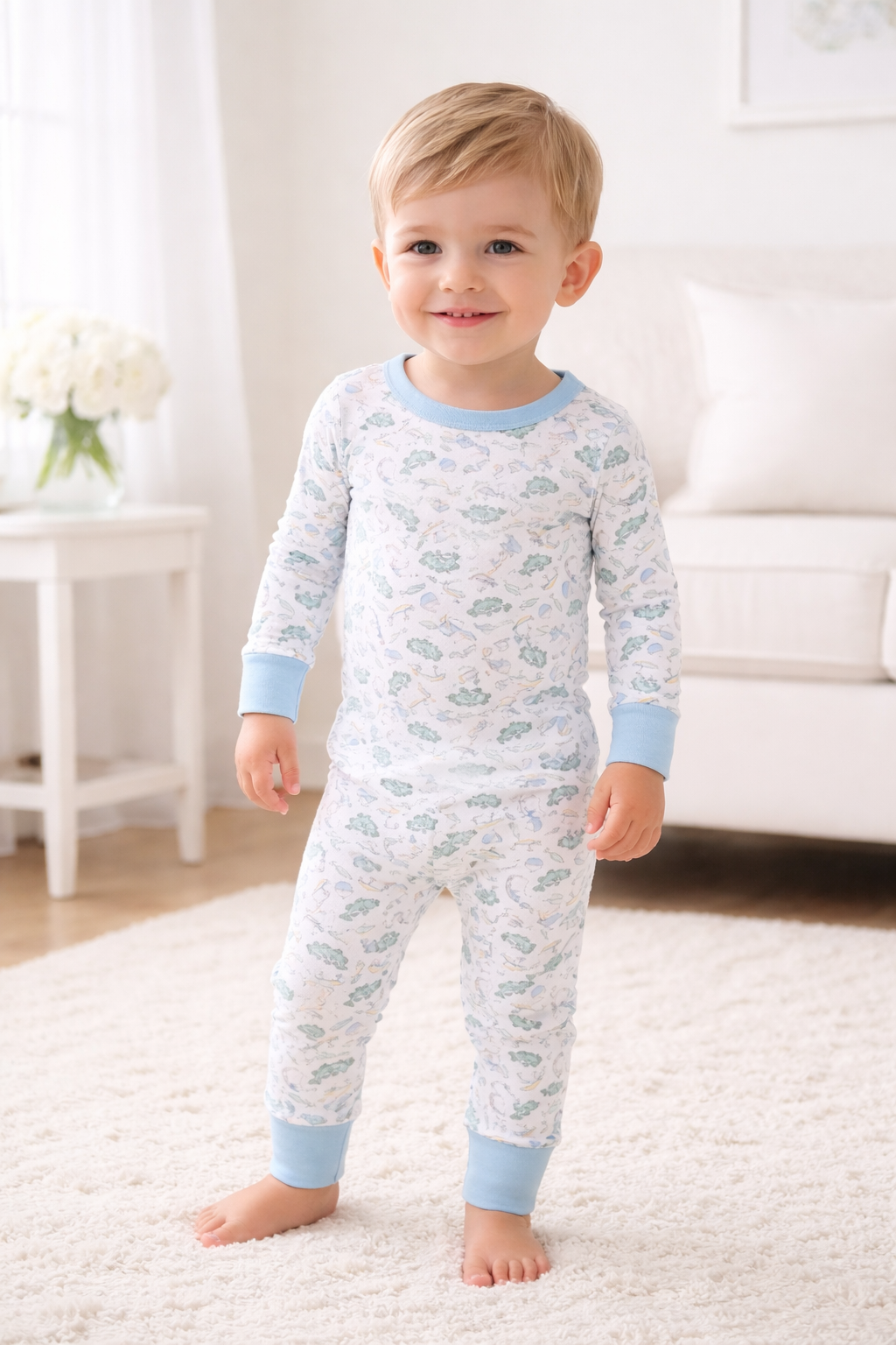 Hook, Line and Sinker Long Pajamas Magnolia Baby