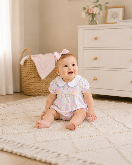 Mary Mills Pumpkin Trellis Bubble The Oaks Apparel Company