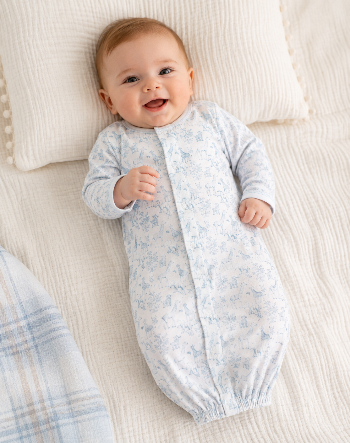 Blue Baby Safari Pima Converter Lowcountry Littlewear