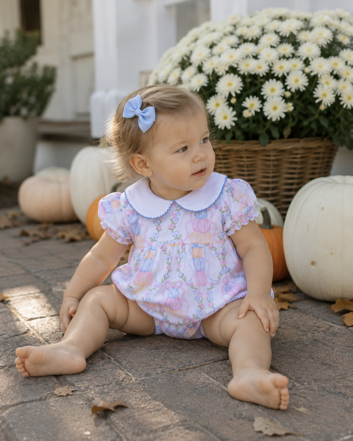 Mary Pumpkin Trellis Bubble The Oaks Apparel Company